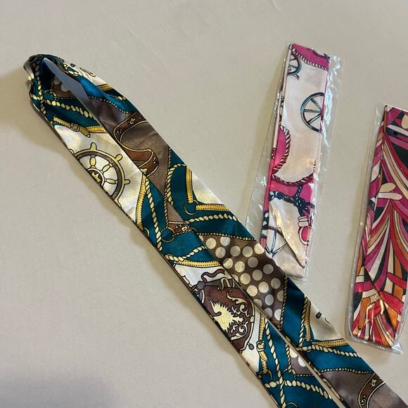 4 ribbon scarves some brand new in bag - Picture 2 of 4